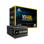 Ant Esports VS450L Value Series Power Supply With 1 x PCIe and 120mm Silent Fan (Black)